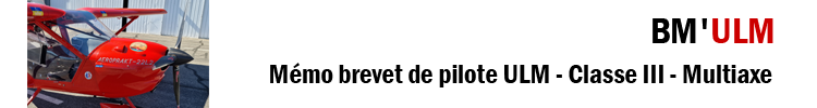 m&eacute;mo Brevet de pilote ULM