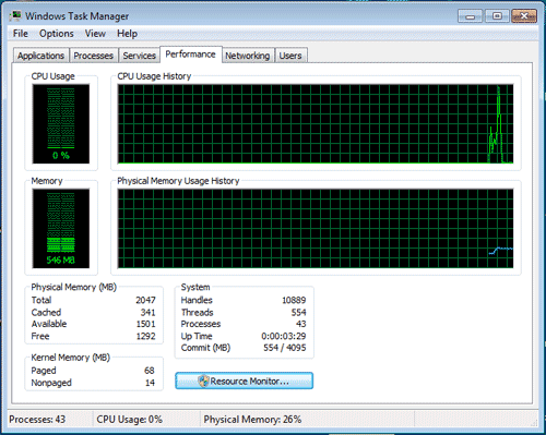 Windows > Voir l’état du CPU avant l’attaque