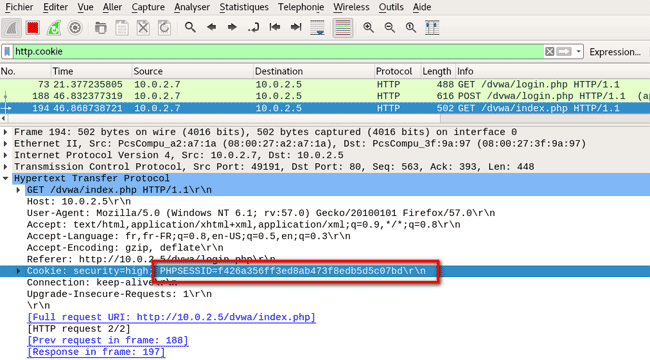 Cookie de session web