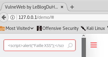 Afficher une alerte javascript