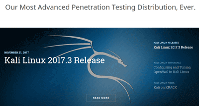 Sites web de Kali Linux