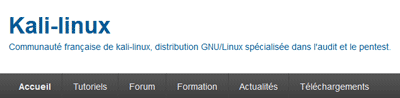 Sites web de Kali Linux