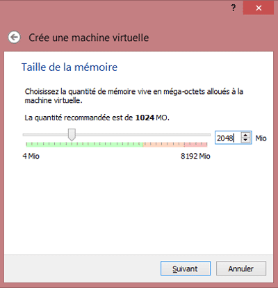 Taille de la mémoire
