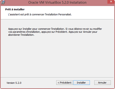 Installation de VirtualBox