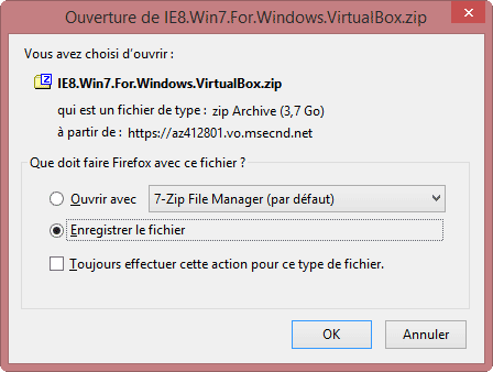 Téléchargement de Windows 7