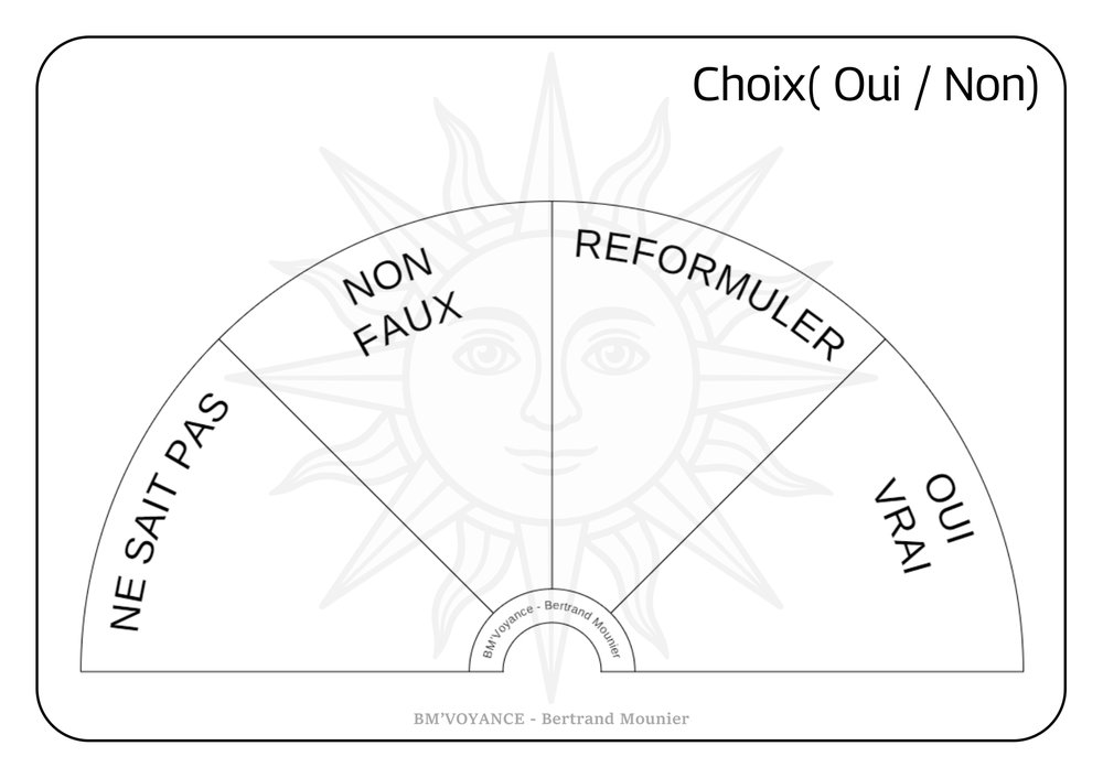 Choix (Oui / Non)